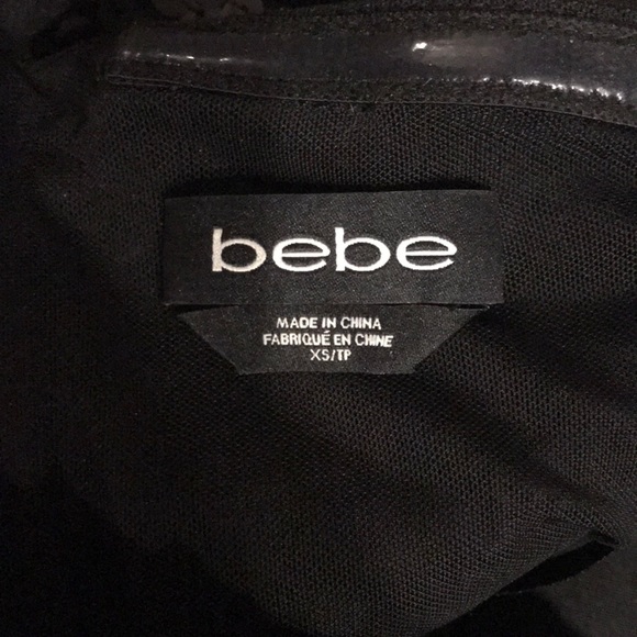 BEBE mini black dress with sequins (XS) - Picture 4 of 4